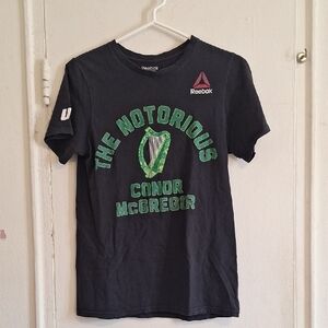 Conner McGreggor Black Graphic Tee Shirt